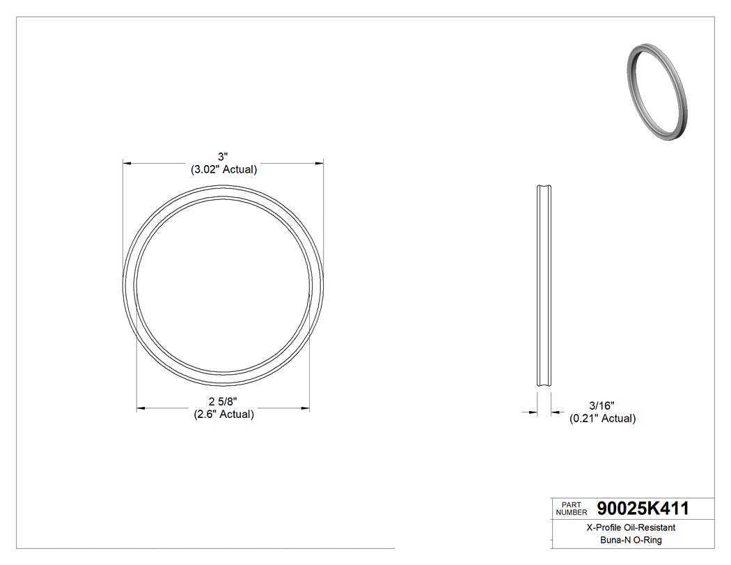 Technical drawing - 90025K411